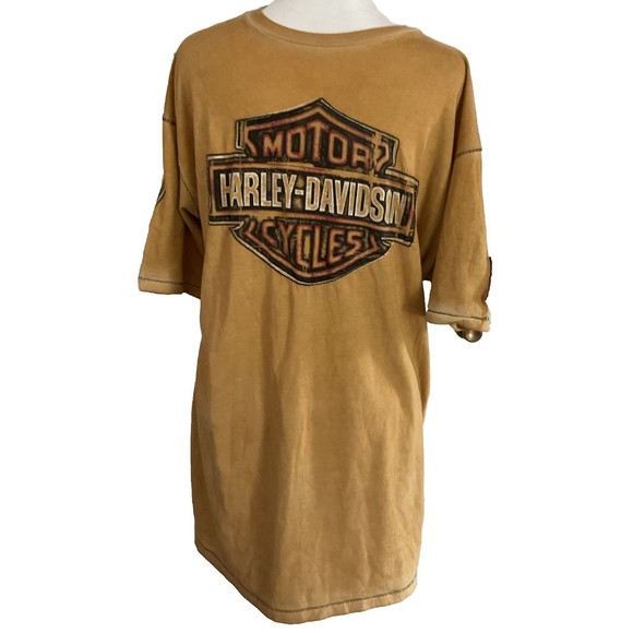 Harley-Davidson Other - Harley-Davidson Men’s Gold T-Shirt Size L.    LTOP579